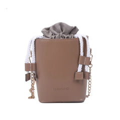 Women's Small Box Bucket Bag Messenger Small Bag