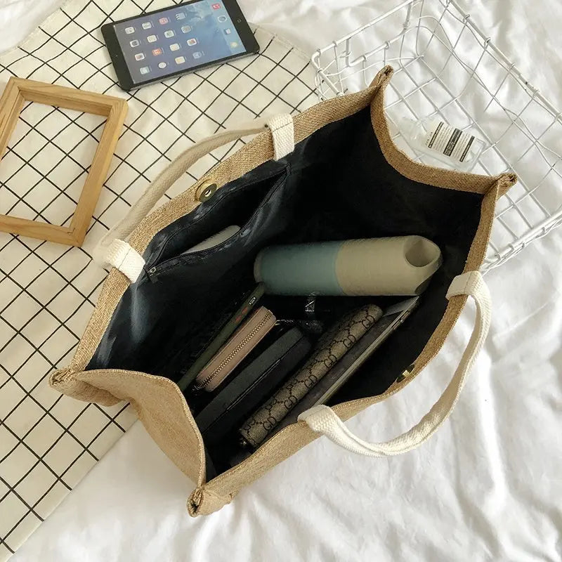 Women's Summer Shoulder Bag Literary Fan Letter Handbag