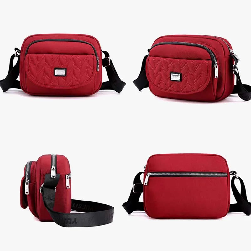 Women's Nylon Crossbody Bag Solid Color Shoulder Bag