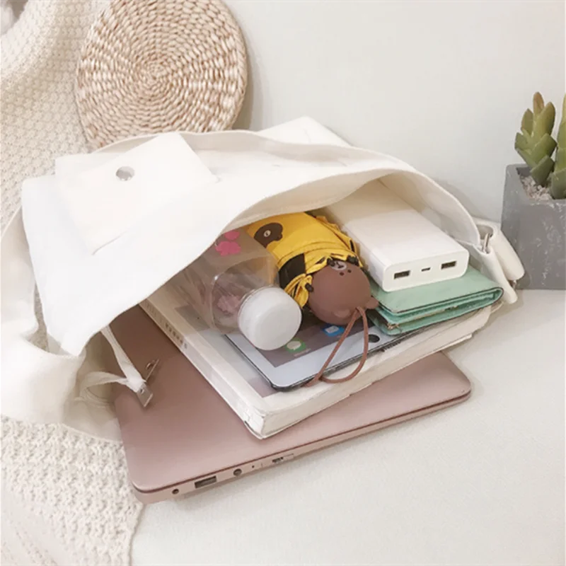 Canvas Tote Bag Soft Messenger Crossbody Shoulder Bags