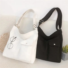 Canvas Tote Bag Soft Messenger Crossbody Shoulder Bags
