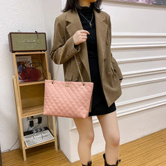 Embroidered Lock Chain Square Bag Small Bag