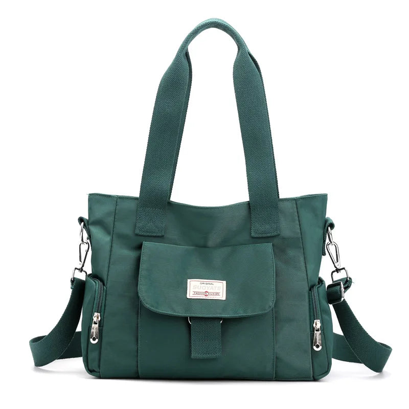 Women's Layered Messenger Bag Oxford Cloth Large Tote Bag