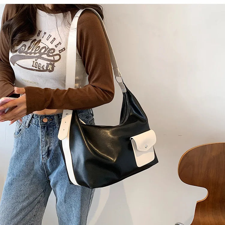 Small PU Leather Shoulder Bag Women's Messenger Handbag