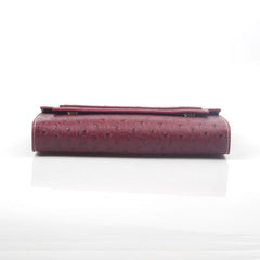 Women's Ostrich Pattern Clutch Long Handbag