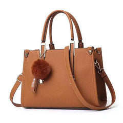 Women's PU Leather Shoulder Bag Rivet Messenger Handbag Mummy Bag