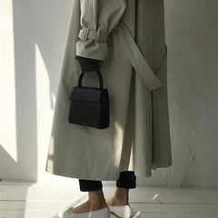 Small Crocodile Pattern Leather Shoulder Bag for Women