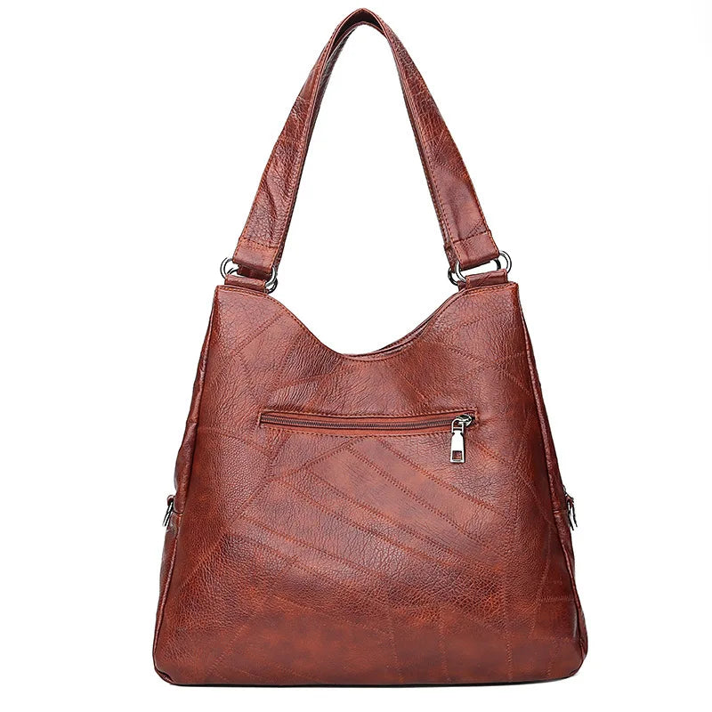 Women's PU Leather Messenger Bag Adjustable Shoulder Strap
