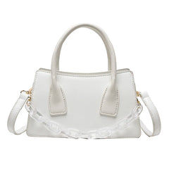 Purple PU Leather Female Shoulder Bag Messenger Solid