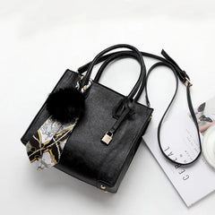 Women's PU Leather Shoulder Bag Tote Crossbody