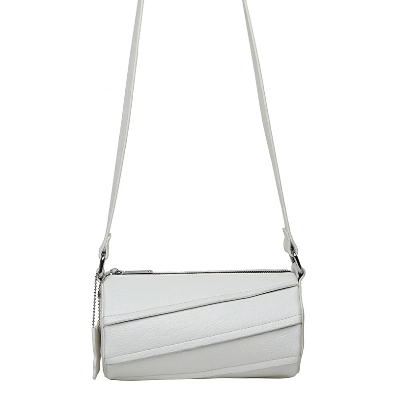 Women's Soft PU Leather Crossbody Bag Stitching Handbag