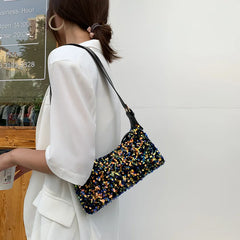 Sequin Shoulder Bag Saddle Bag Messenger Bag