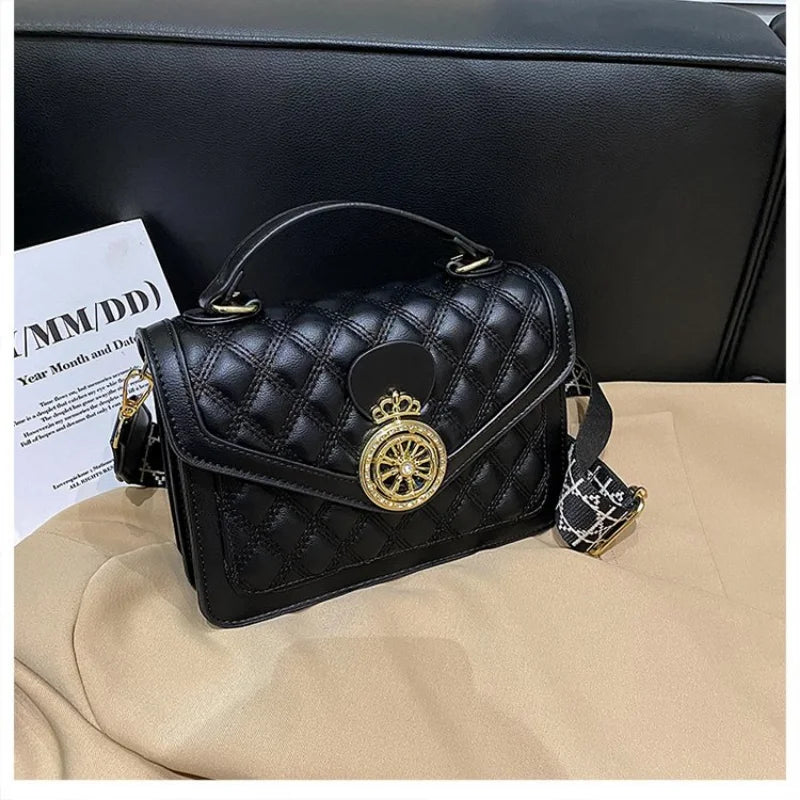 Small Square Crossbody Bag Diamond Chain Handbags for Women