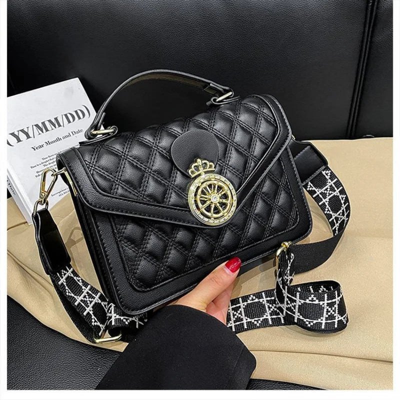 Small Square Crossbody Bag Diamond Chain Handbags for Women