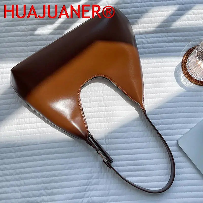 Small Shoulder Bag PU Leather Casual Handbag for Women