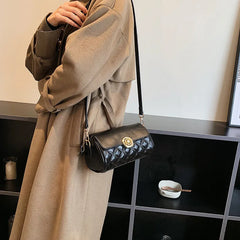 Women's Crossbody Bag with Wide Strap Zip Shoulder Handbag
