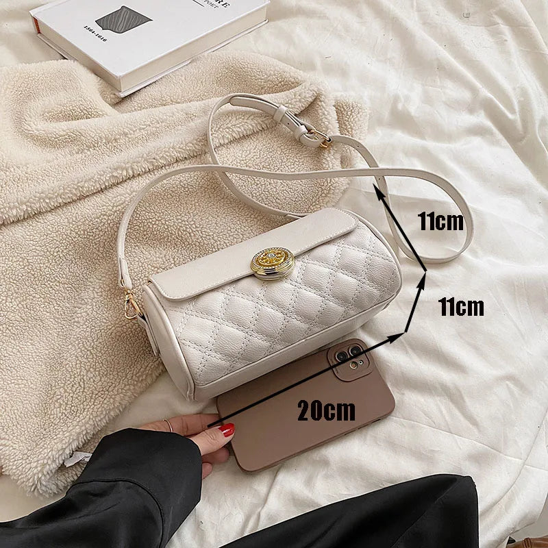 Women's Crossbody Bag with Wide Strap Zip Shoulder Handbag