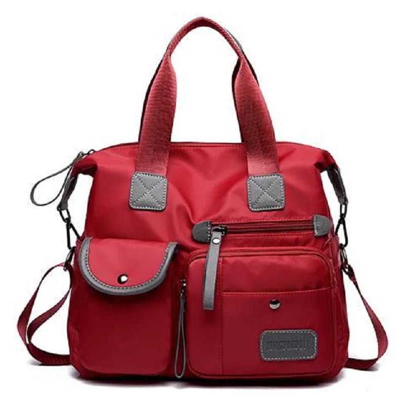 Women's Nylon Messenger Shoulder Handbag Waterproof Large Capacity