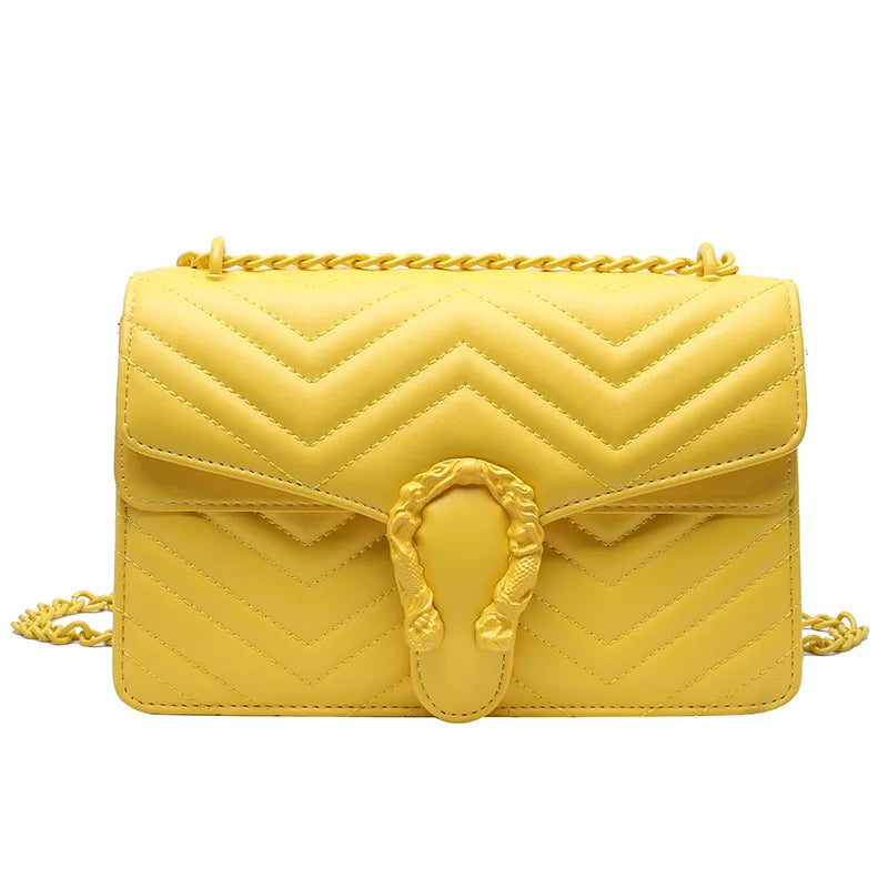 Women's Embroidered Chain Bag, Large Capacity Single Shoulder Messenger Bag