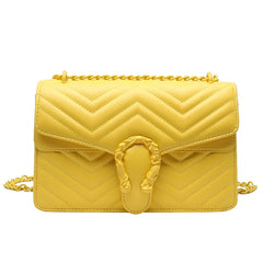 Women's Embroidered Chain Bag, Large Capacity Single Shoulder Messenger Bag