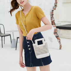 Summer Hollow Bucket Bag - Women's Versatile Shoulder Bag