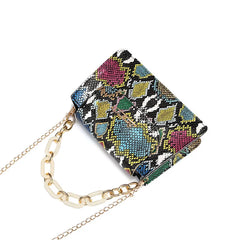 Serpentine Chain Crossbody Bag Small Handbag Top-handle Purse
