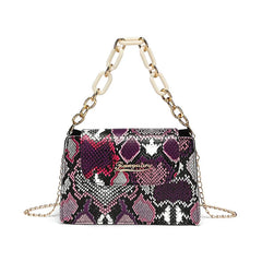 Serpentine Chain Crossbody Bag Small Handbag Top-handle Purse