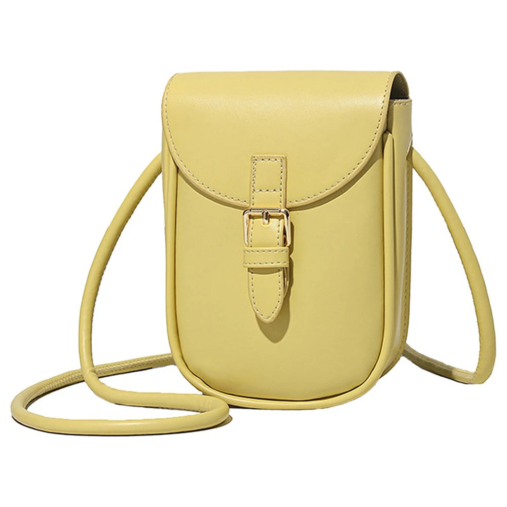 Women's Leather Mini Shoulder Bag Flap Crossbody Purses Handbags