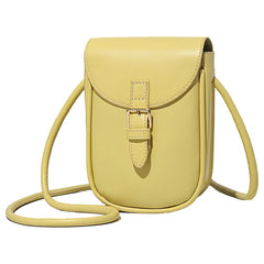 Women's Leather Mini Shoulder Bag Flap Crossbody Purses Handbags