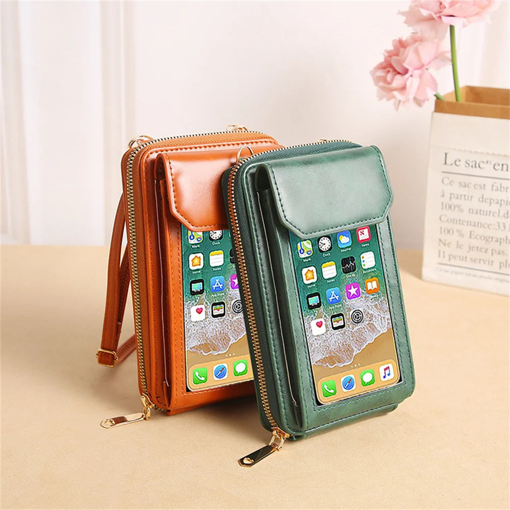 Women's Bag Touch Screen Shoulder Bag Mobile Phone Purse Wallet