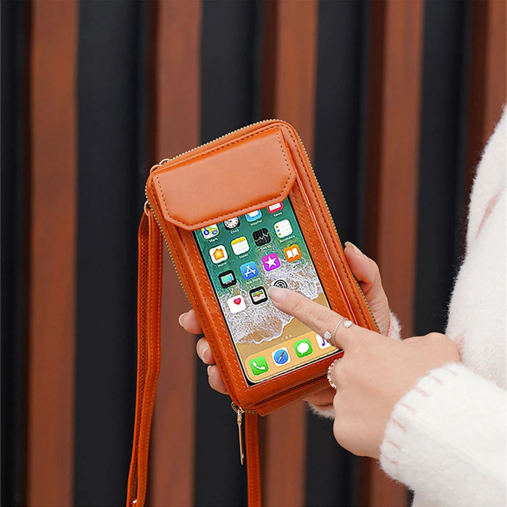 Women's Bag Touch Screen Shoulder Bag Mobile Phone Purse Wallet