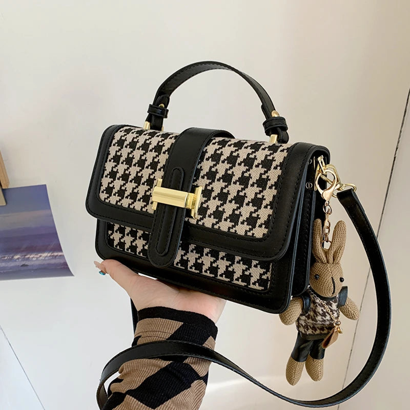 Women's Lingge Handbag Purse Shoulder Bag