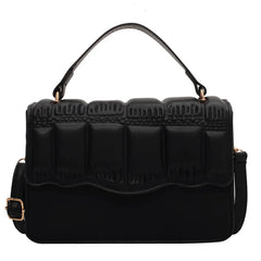 Women's Choker Shoulder Bag French Simplicity Pleated Crossbody