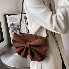 Women's Retro Bow Shoulder Bag Small Square Bag