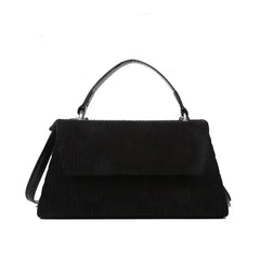Corduroy Crossbody Bag Retro Small Square Bag for Women