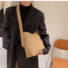 Women's Bucket Bag Soft Pu Leather Crossbody Shoulder Tote High Capacity