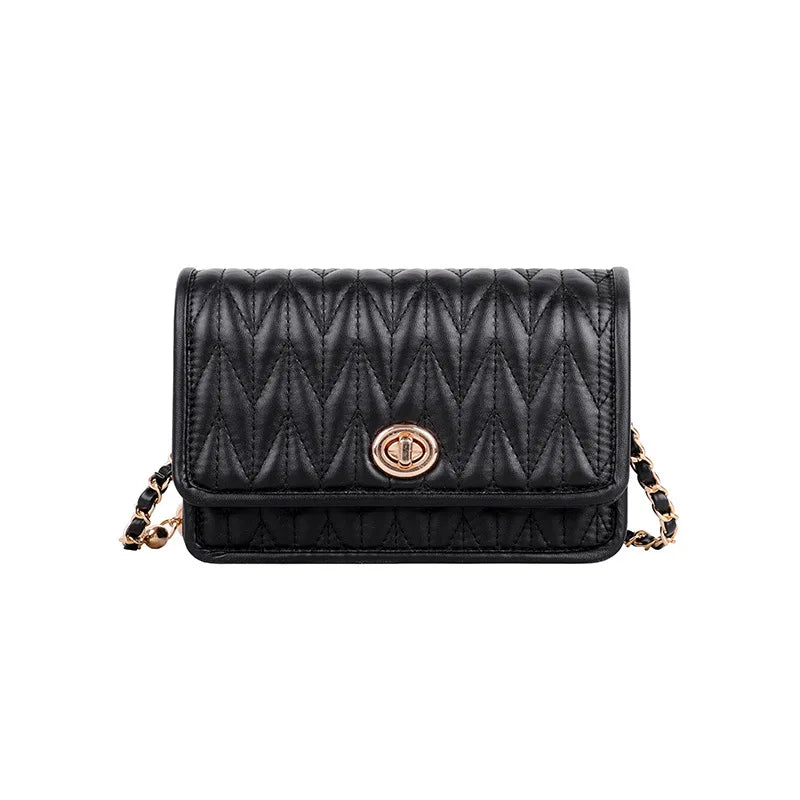Small Square Shoulder Crossbody Bag Chain Winter Style