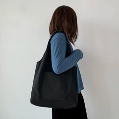 Large Capacity Canvas Shoulder Bag Harajuku Tote