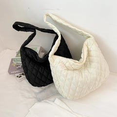 Women's Lattice Solid Cloud Shoulder Bag Quilted Autumn Winter Handbags
