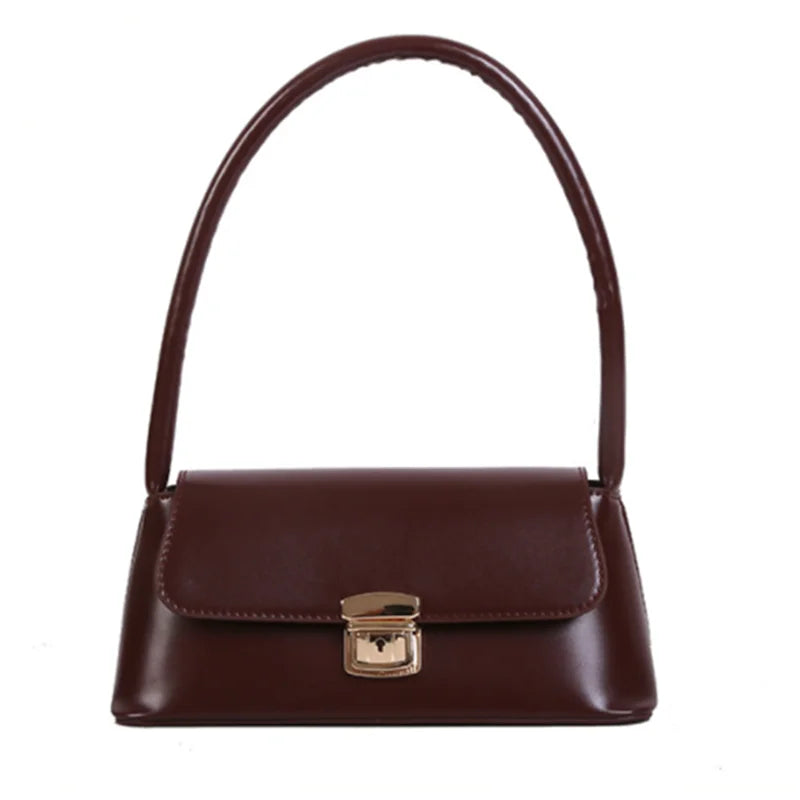 Women's Retro One-Shoulder Square Bag High Solid Female Handbag