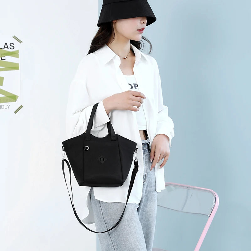 Women's Crossbody Messenger Bag High Bucket Lady Shopping Bag