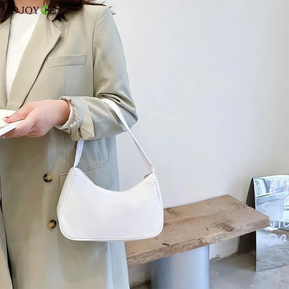 Women's Nylon Armpit Shoulder Bag Casual Small Purse Handbags