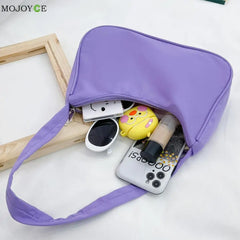 Women's Nylon Armpit Shoulder Bag Casual Small Purse Handbags