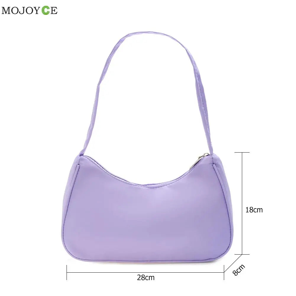 Women's Nylon Armpit Shoulder Bag Casual Small Purse Handbags