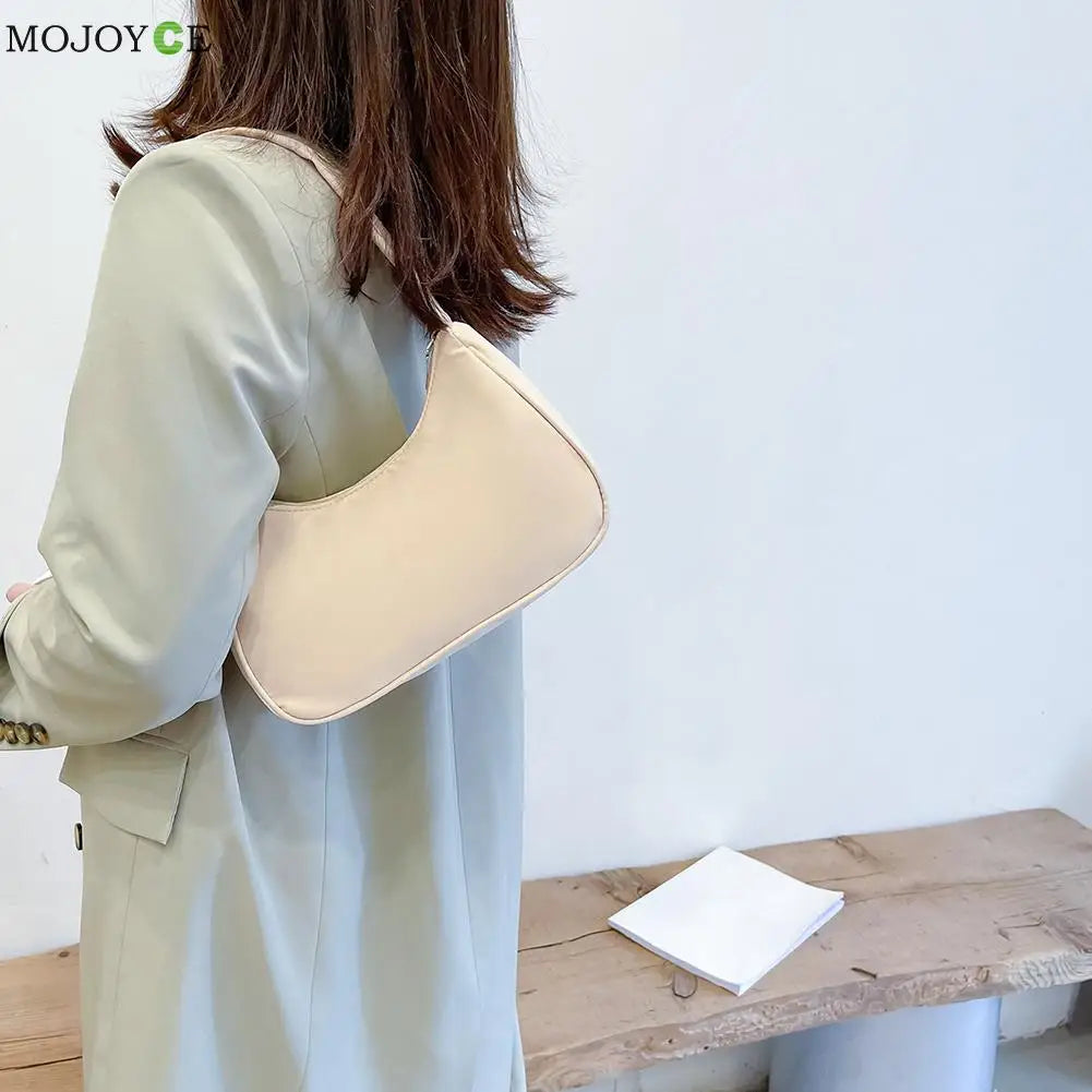 Women's Nylon Armpit Shoulder Bag Casual Small Purse Handbags