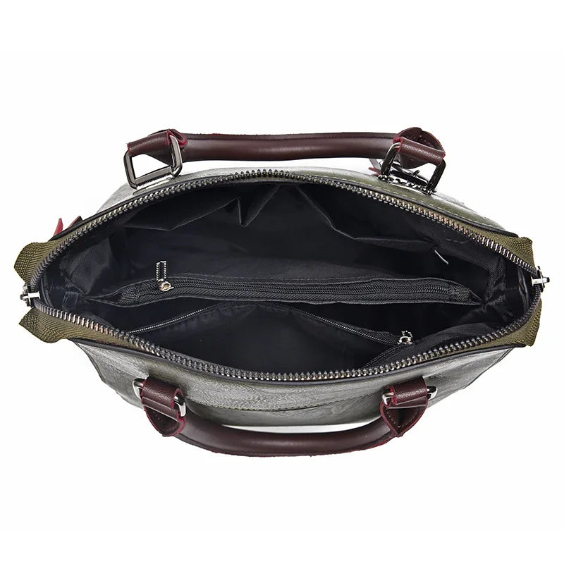 Retro Women's Handbag Large Middle-Aged Shoulder Messenger Bag