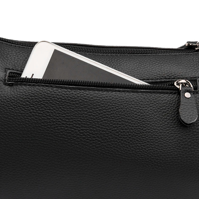 Women's Leather Shoulder Bag High Messenger Crossbody Bag