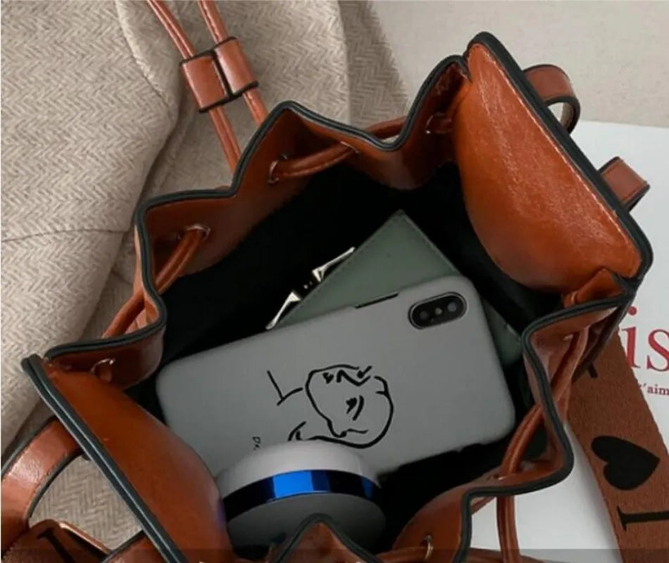 Retro Broadband Bucket Bag Messenger Bag Waist Bag