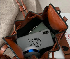 Retro Broadband Bucket Bag Messenger Bag Waist Bag