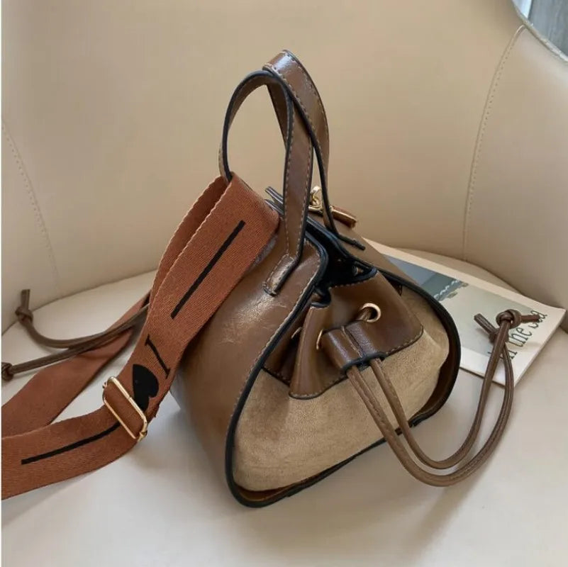 Retro Broadband Bucket Bag Messenger Bag Waist Bag
